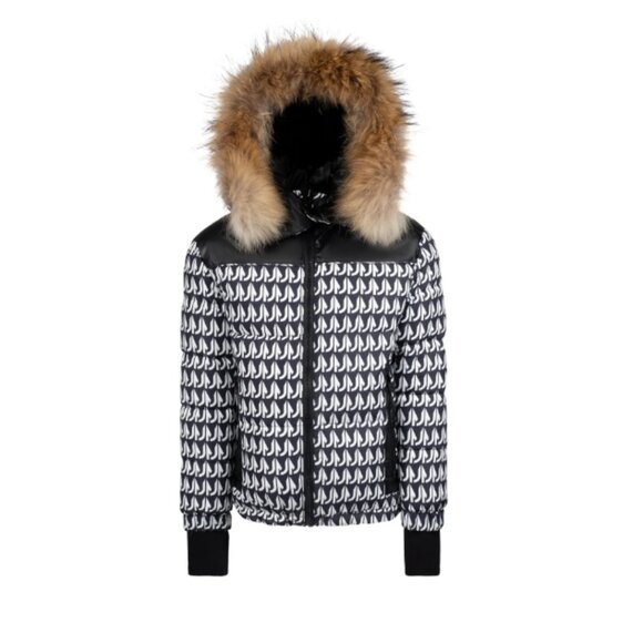 NWT White print reversible coat by Manteau Jr. - Picture 4 of 4